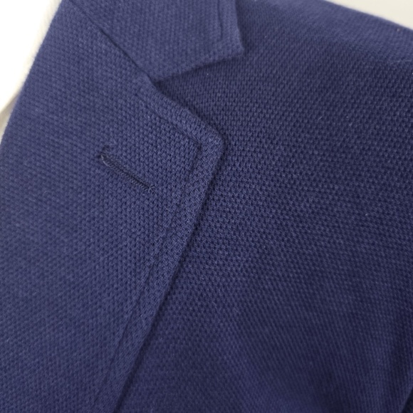 Club Room Mens XL Knit Two Button Blazer Jacket, Blue, NWT - Picture 3 of 9